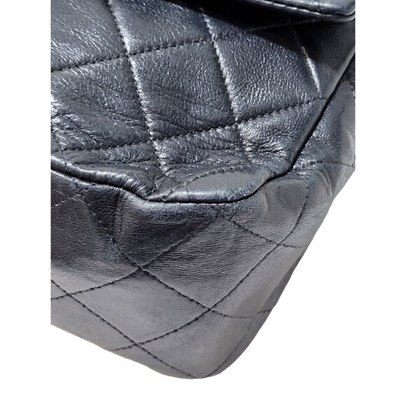 CHANEL MATELASSE 34 Single Flap Double Chain Shoulder Bag Lambskin - Picture 9 of 16